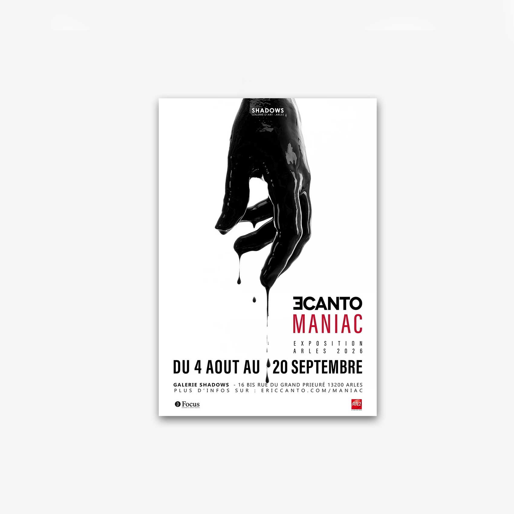 Affiche de l'exposition photo MANIAC d'Eric CANTO — Off des Rencontres d'Arles 2026