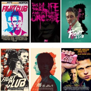 Fight Club Movie Posters White Coated Paper Prints Home Decoration Wall Stickers Home Art Brand