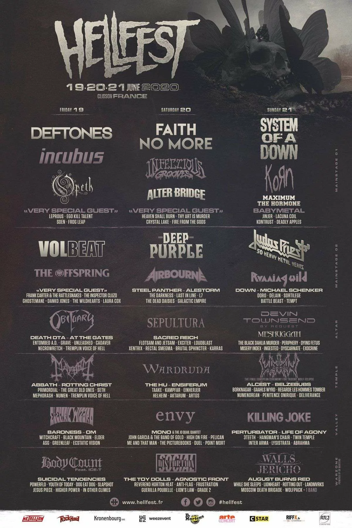 Hellfest 2020 programme hellfest 2020 programme