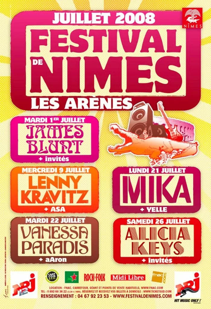 Affiche du Festival de Nîmes 2008