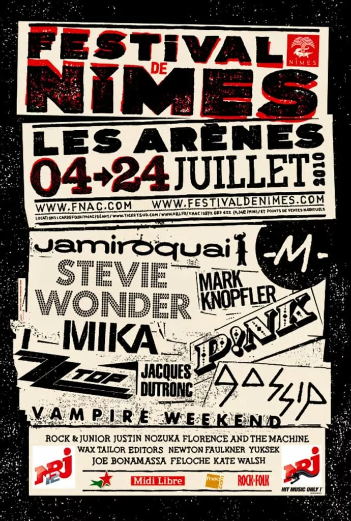 Affiche du Festival de Nîmes 2010