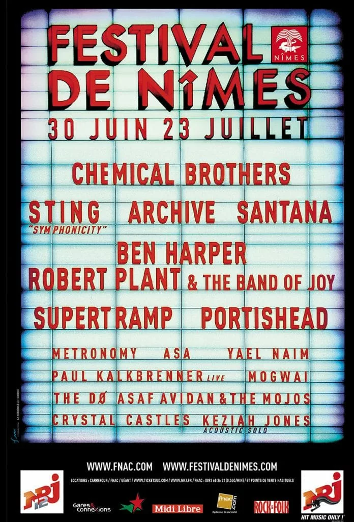 Affiche du Festival de Nîmes 2011