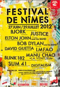 Festival de Nîmes - affiche festival