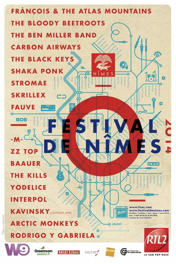 Affiche du Festival de Nîmes 2014