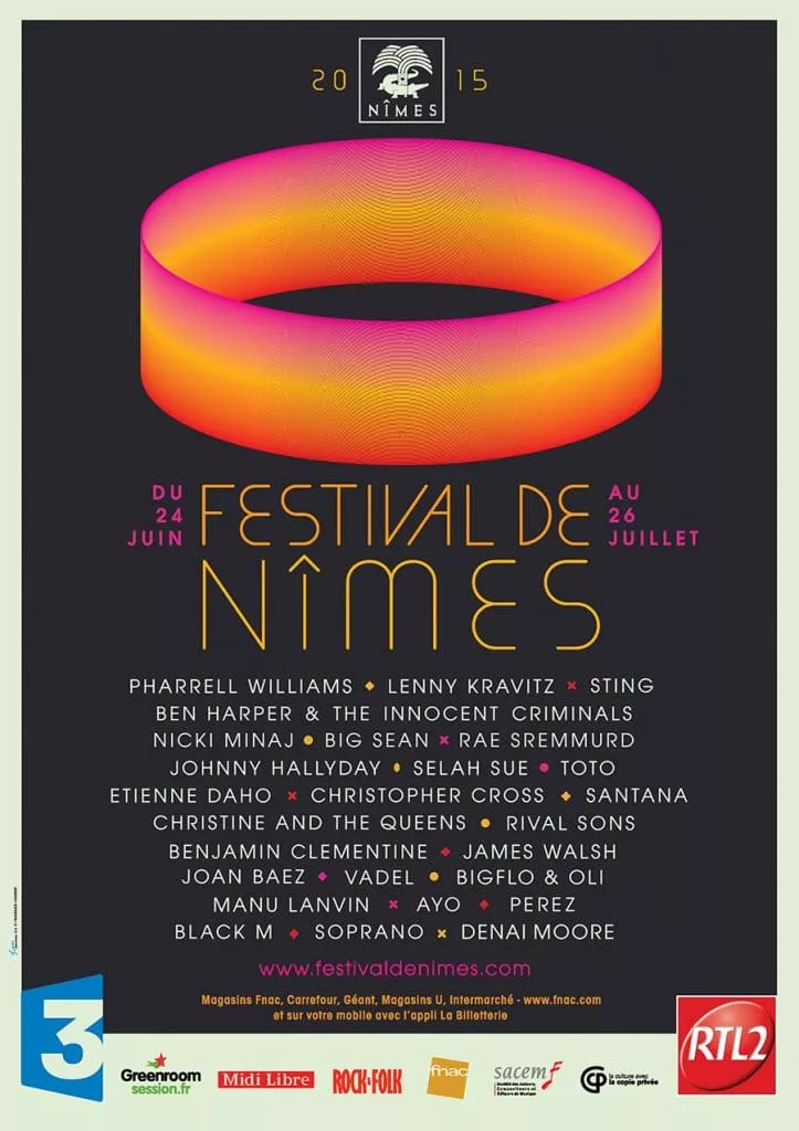 Affiche du Festival de Nîmes 2015