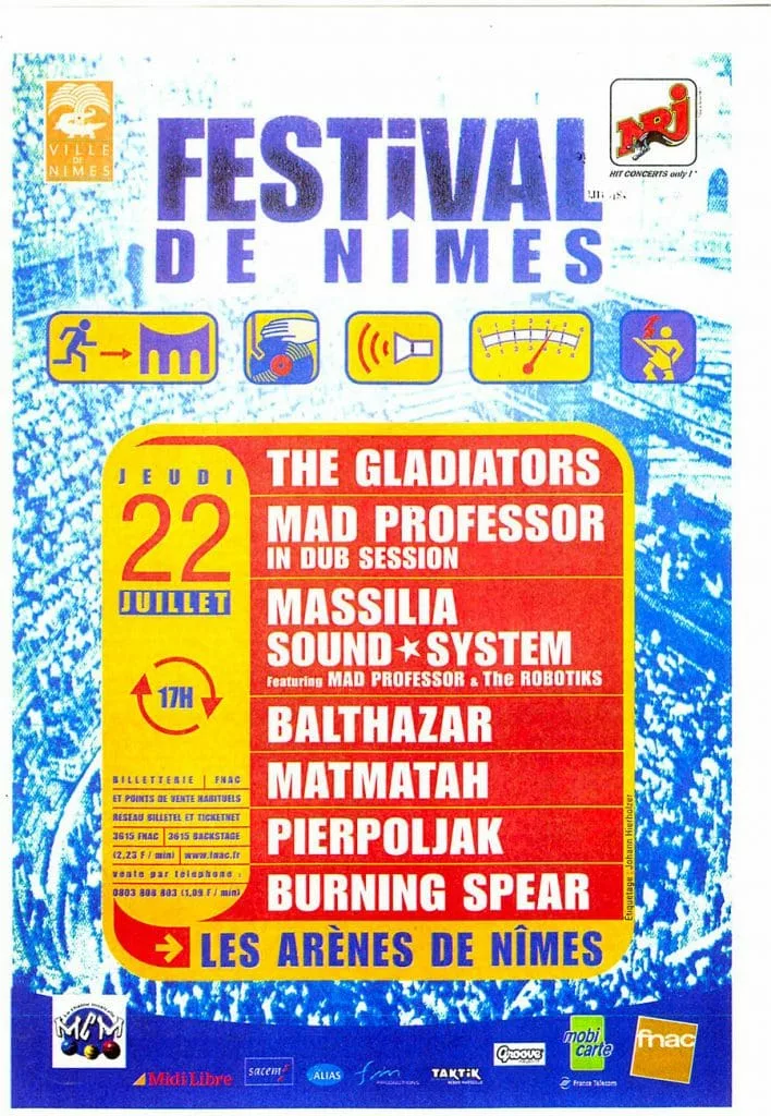 Affiche du Festival de Nîmes 1999