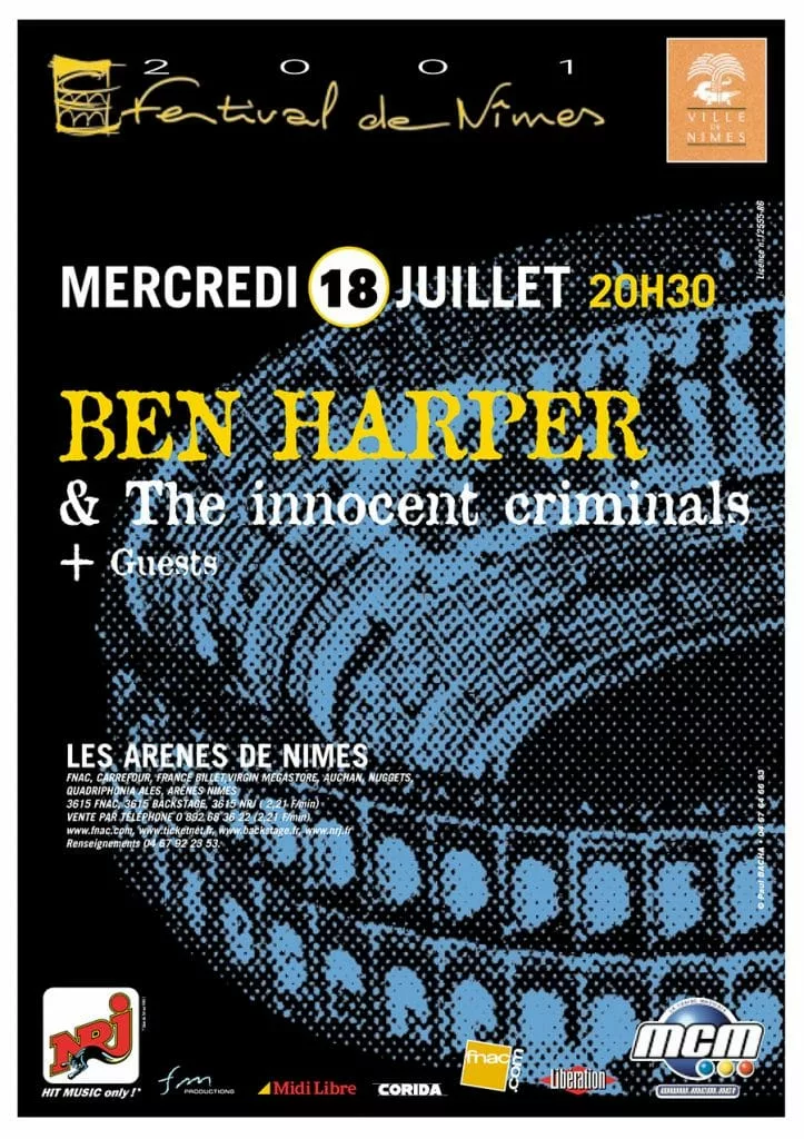 Affiche du Festival de Nîmes 2001