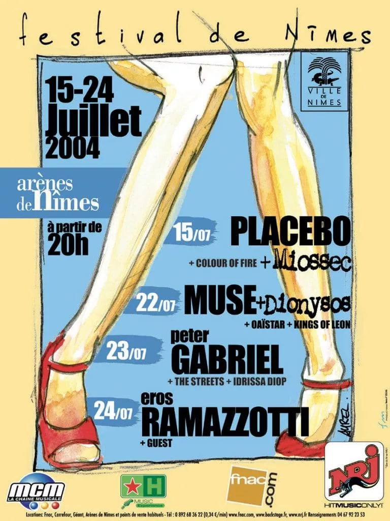 Affiche du Festival de Nîmes 2004