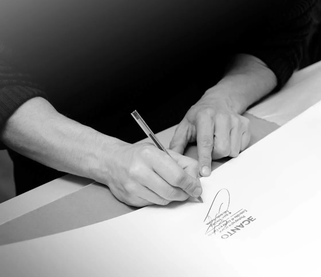 Tirages signés et tamponnés 