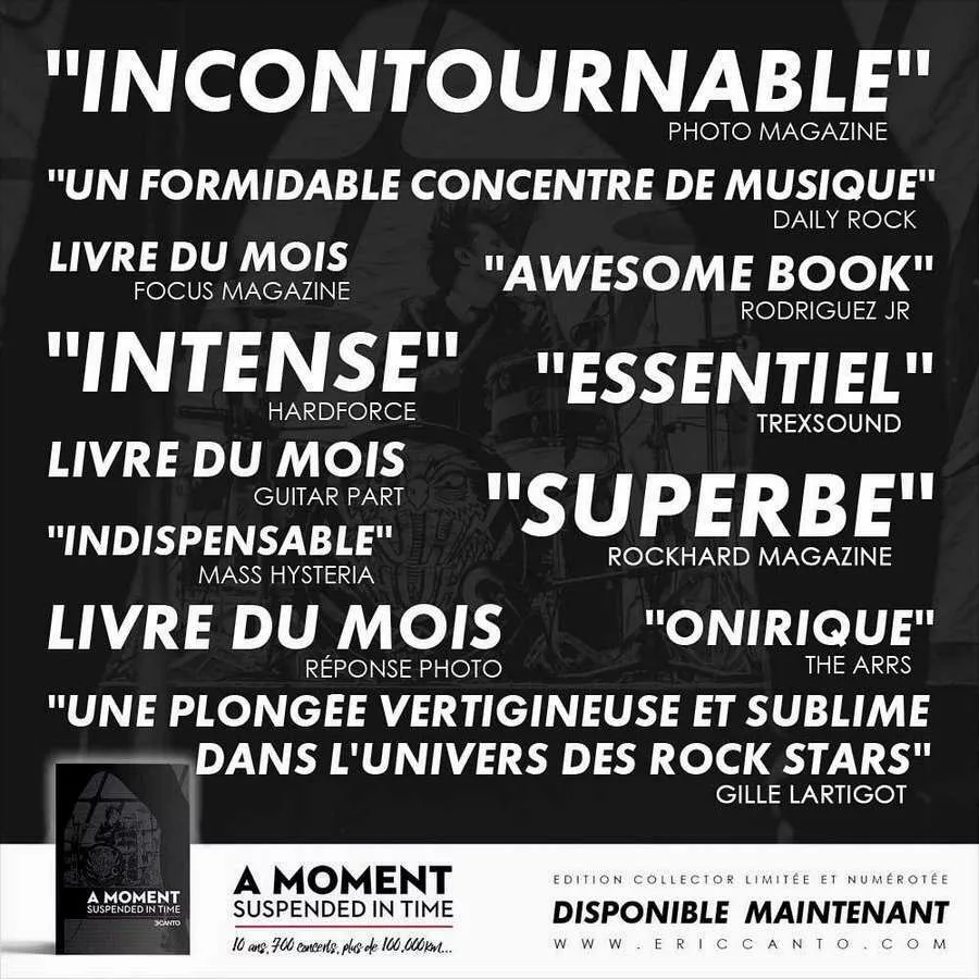 A MOMENT SUSPENDED IN TIME A MOMENT SUSPENDED IN TIME, ouvrage photographique signé Eric Canto
