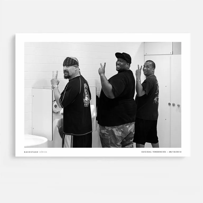 Tirage photo backstage Suicidal Tendencies, coulisses concert signé Eric Canto