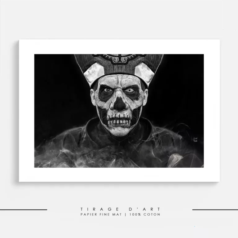 Tirage photo GHOST — European Tour (2013), concert rock en noir et blanc signé Eric Canto