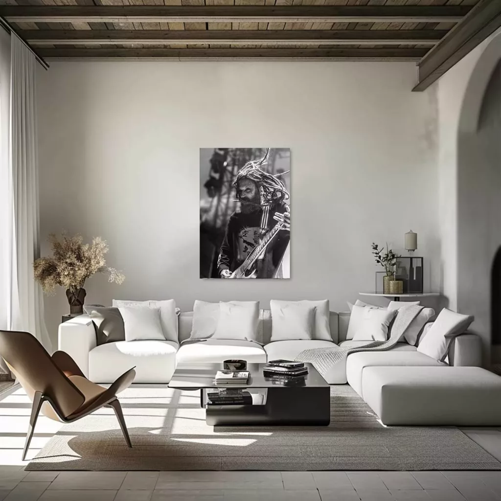 Photographie KORN 2025 – IV en noir et blanc, tirage signé et numéroté Eric Canto