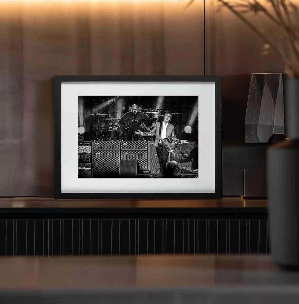 Paul McCartney sur scène, Out There Tour 2015, photographie de concert Eric CANTO