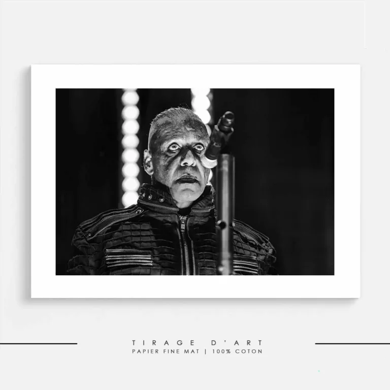 Tirage photo RAMMSTEIN – Made in Germany Tour (2013), concert rock en noir et blanc signé Eric Canto