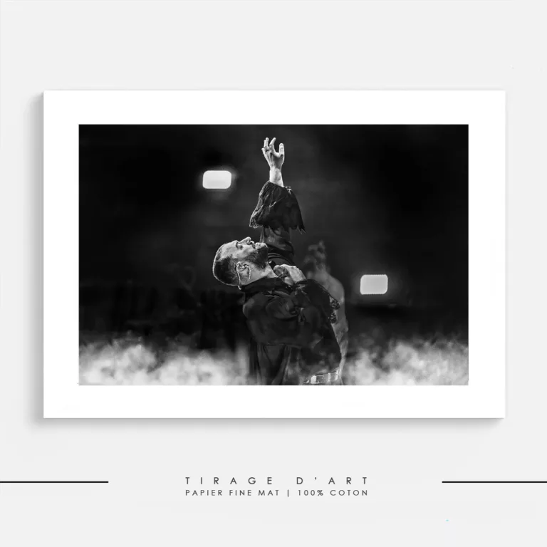 Tirage photo SAM SMITH, concert rock en noir et blanc signé Eric Canto