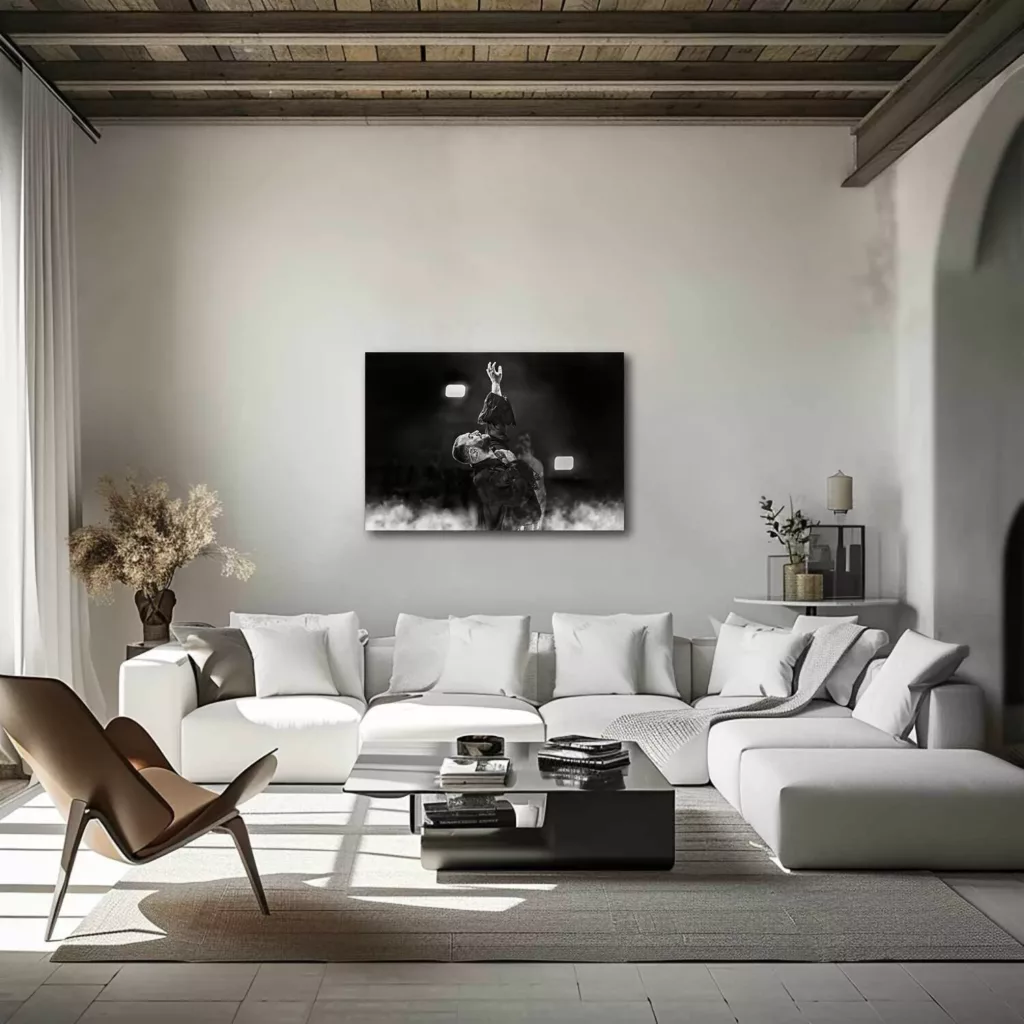 Photographie SAM SMITH en noir et blanc, tirage signé et numéroté Eric Canto