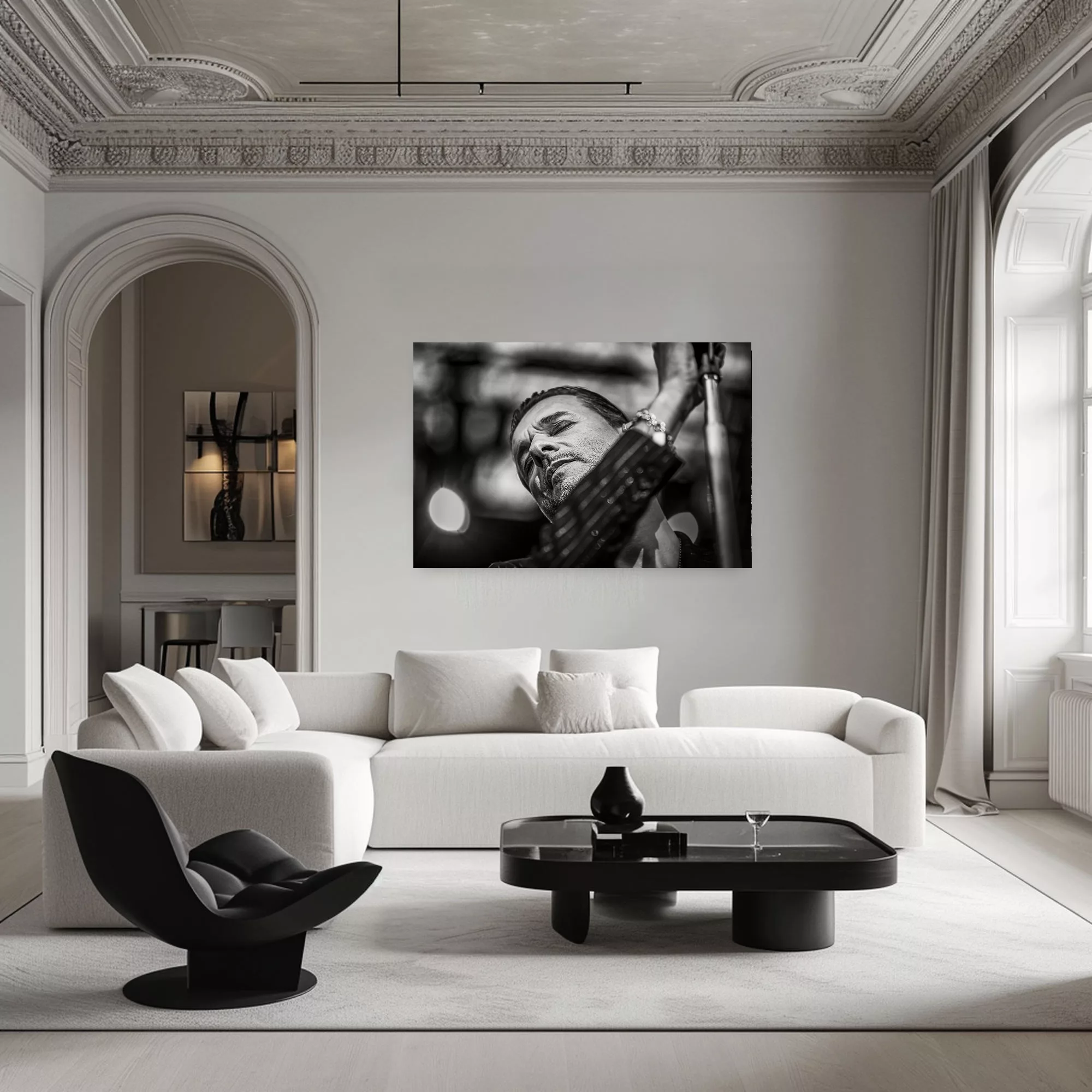 tirage photo depeche mode concert rock noir et blanc edition limitee eric canto