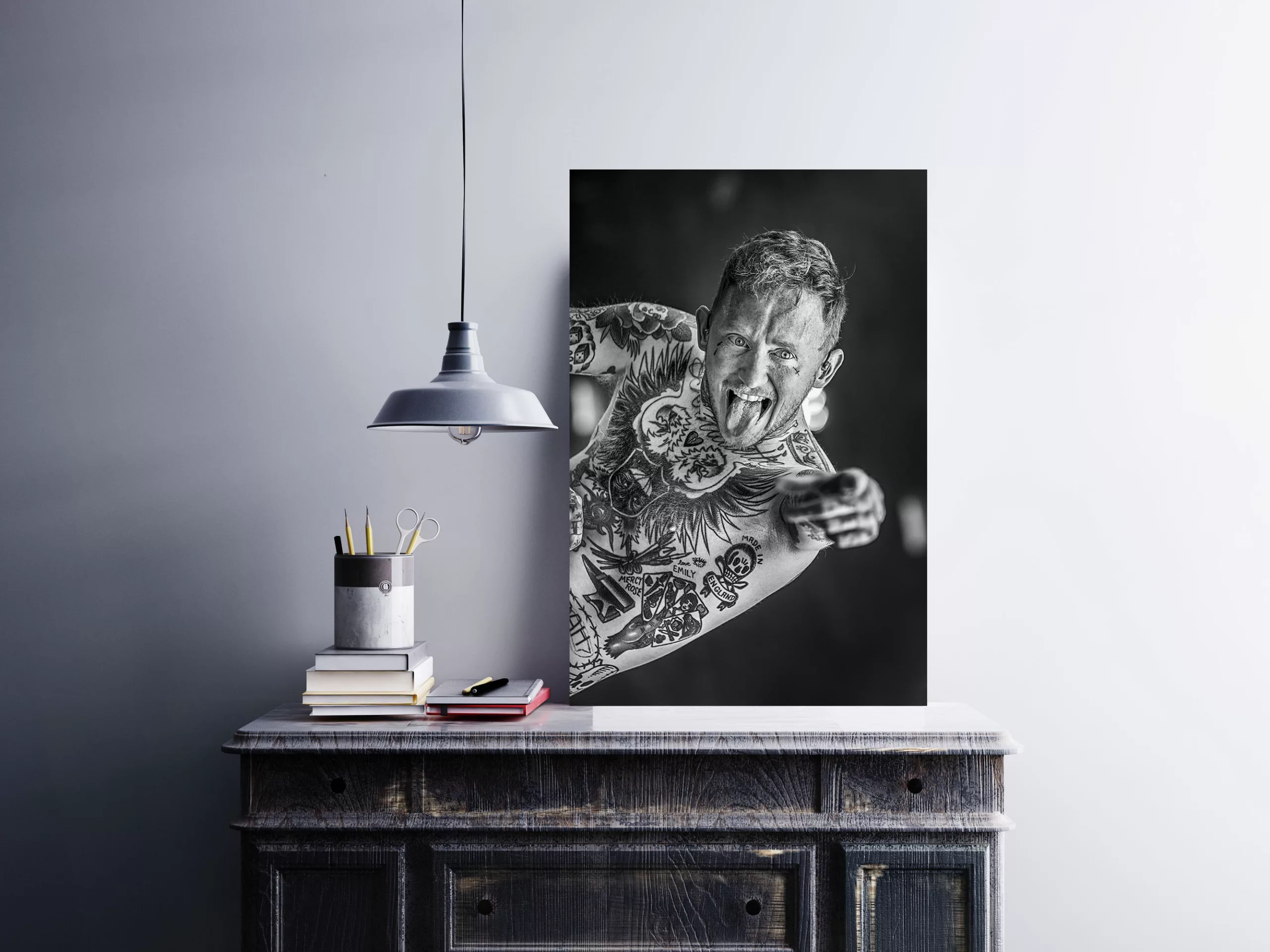 tirage photo frank carter concert rock noir et blanc edition limitee eric canto 2