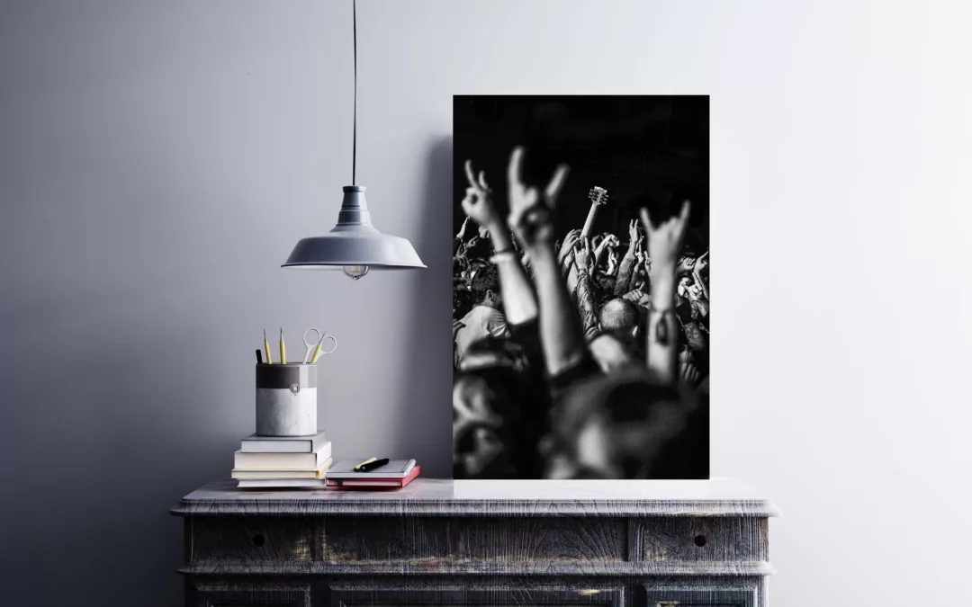 Poster Mass Hysteria ou tirage d&rsquo;art : le feu du metal français en tirage signé