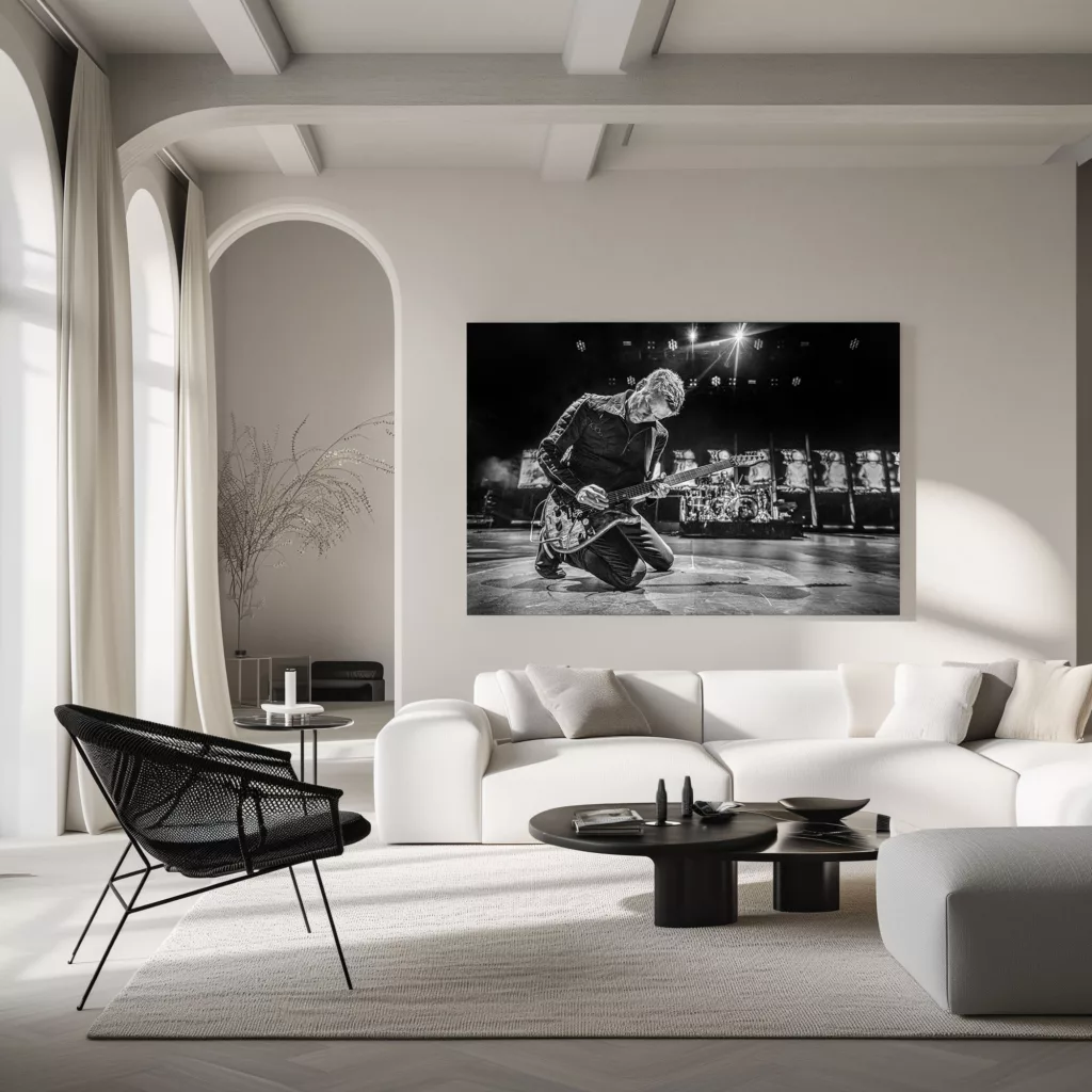 tirage photo muse concert rock noir et blanc edition limitee eric canto