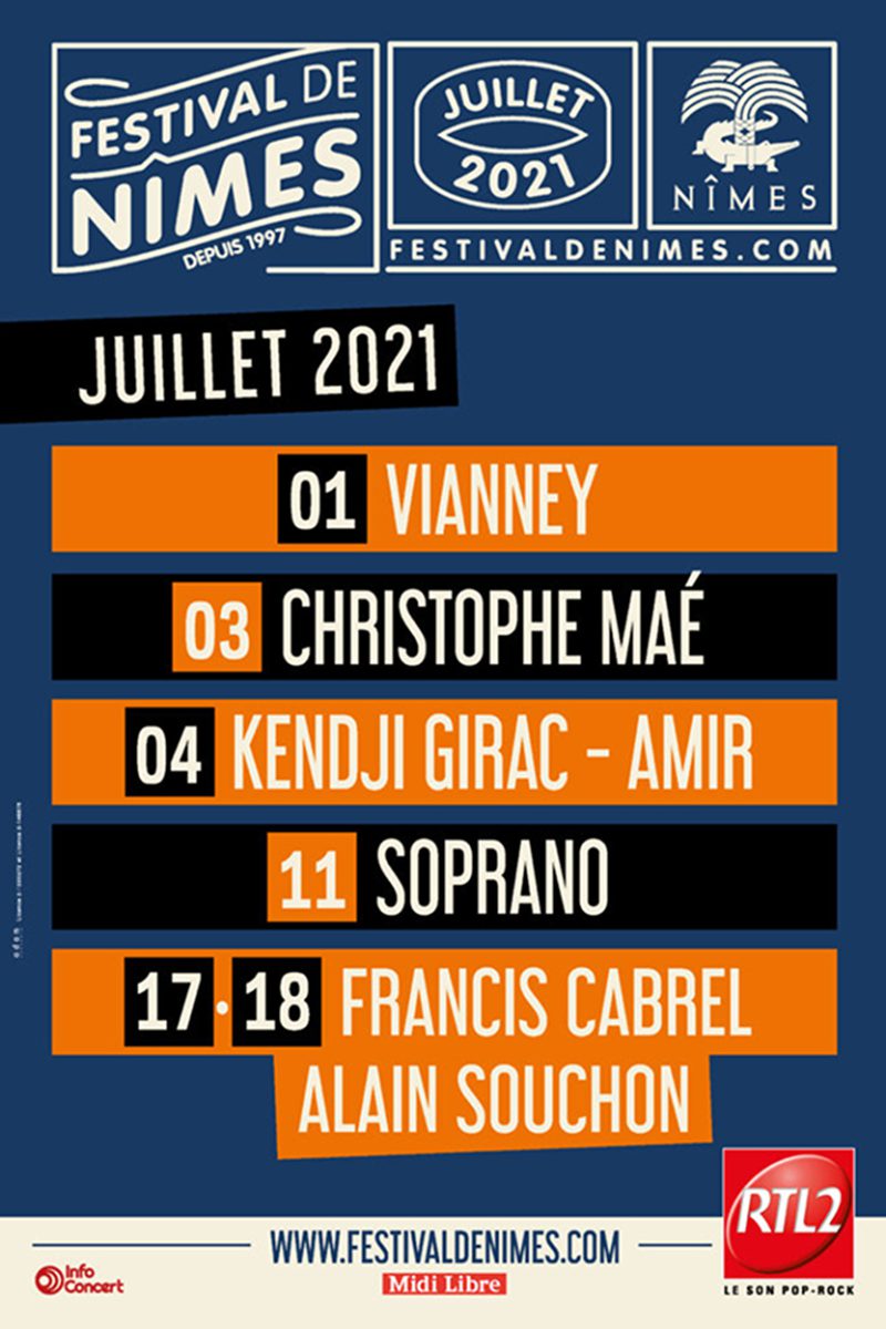 Affiche du Festival de Nîmes 2021