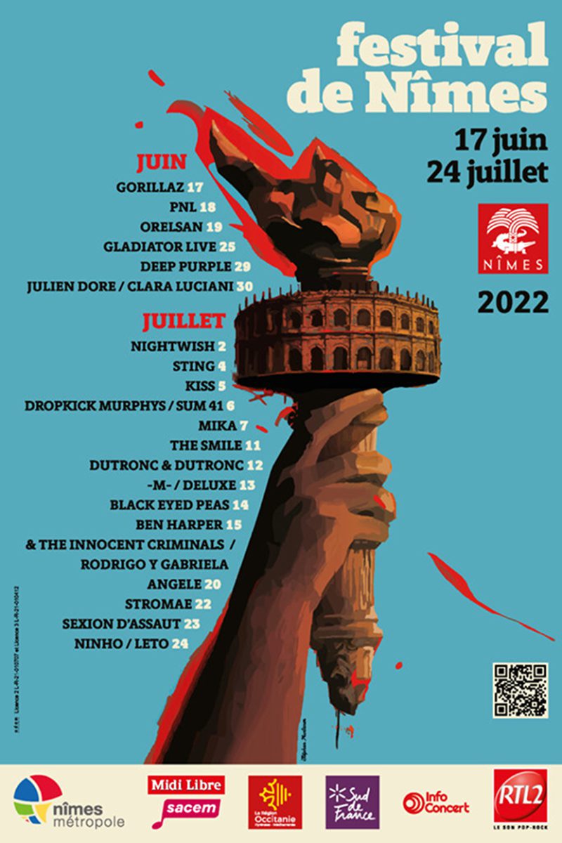 Affiche du Festival de Nîmes 2022