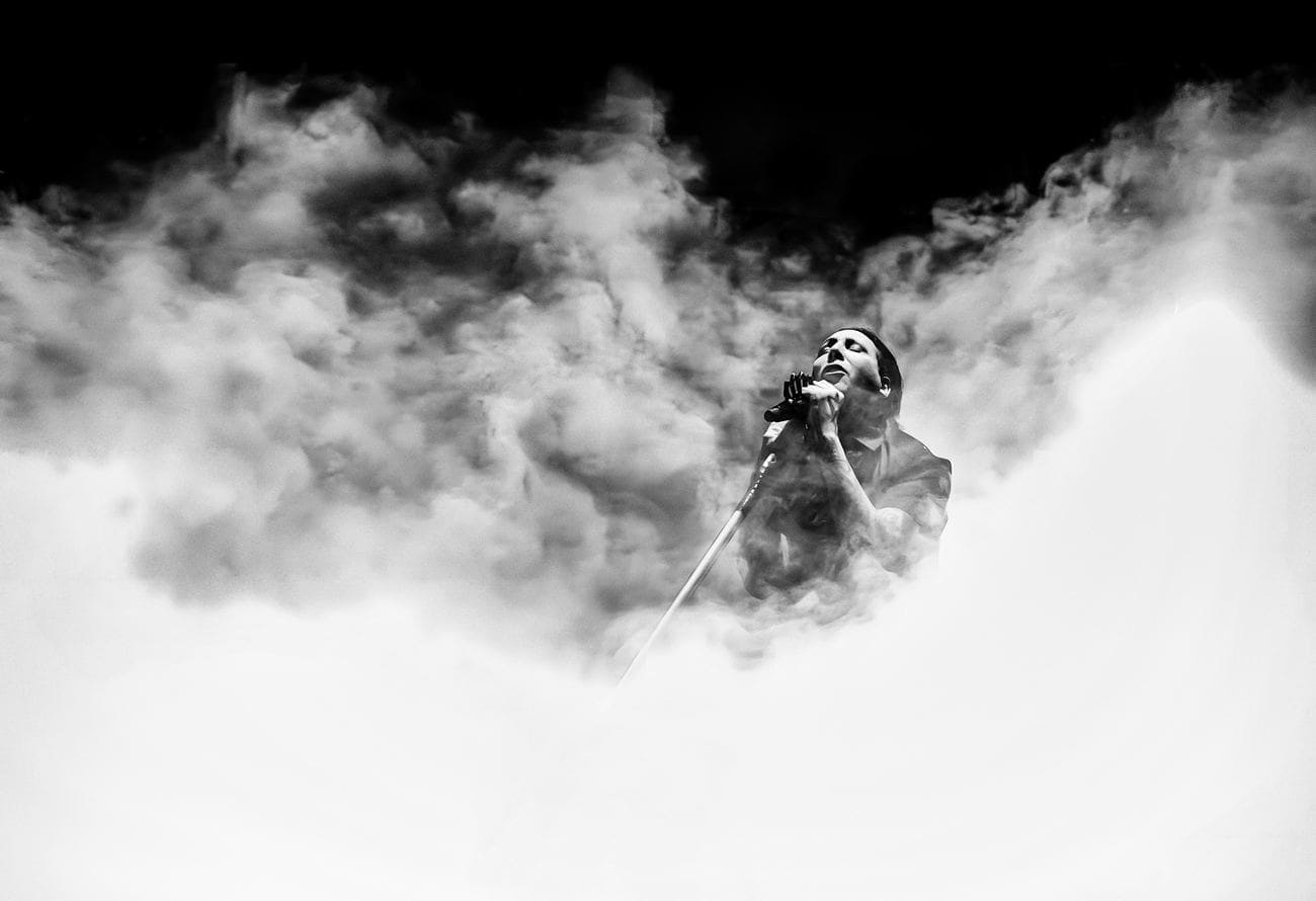 Concert aux Arènes de Nîmes, photographié par Eric Canto